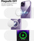 AICase Clear Case for iPhone 14 Pro with Screen Protector and MagSafe Ring/MagSafe Sticker, Transparent Slim Shockproof