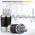 Monosaudio Audiophile Power Plug Black Carbon Fiber Transparent 10A/250V Audio Connector for DIY Power Cord