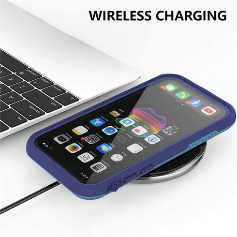 iPhone 11 Waterproof Case - 6.1" Shockproof Full-Body Dustproof Rugged Case, Navy Blue