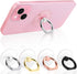 Cell Phone Ring Holder, Transparent 360° Rotation Finger Stand, Clear Kickstand Compatible with Most Phones, Tablets