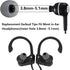 MMYQXI 3.8mm -5.1mm) 9 Silicone Replacement Earbud Tips Earbud Covers Fit for in-Ear Headphones (Inner Hole Ear Bud