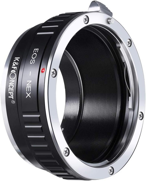 K&F Concept Lens Mount Adapter for Canon EOS Lens to Sony Alpha Nex E-Mount Camera Body, Manual Focus