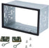 Billowvolve Universal Double DIN Car Stereo Cage,with Metal Frame, Car Radio Fitting Kit,for