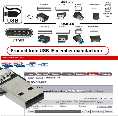 cablecc USB 2.0 Type-A Male to Male Data Flat Slim FPC Cable Down Angled 90 Degree for FPV, Disk, Scanner & Printer 20CM