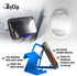 Airplane Cell Phone Back of Seat Inflight Tray Table Clip & Sturdy Phone Stand, Travel Must Have (Blue 2 Pack)