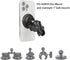 Leenconghui 2.34" 17 16 15 14 13 Magnetic Cell Phone Holder Base with Double Socket arm for MagSafe iPhone
