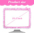 Yuanchu 23"-27" Lovely Computer Monitor Cover, Cute Bow-knot Dust Protector Pink TV Screen Monitor Decoration Dust