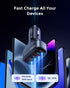 SUNDA 120W USB C Fast Car Charger, 4-Ports Car Charger Adapter, Dual Type C PD60W/PPS60W for iPhone 16/15 Pro/Max