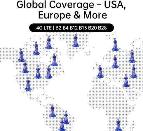 SECUEYE 4G/5G (200MB LTE SIM Card - Data Only - Prepaid No Contract USA Nationwide Coverage for Security Cameras
