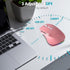 KUYHRF Portable(BT5.2 2.4GHz) Mode,1000/1600/2400 DPI,8 Ergonomic Mouse Jiggler,Bluetooth Vertical Wireless Mouse,LED