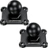 2 PCS 1" Ball Mount with Aluminum Alloy Square Plate, Universal Mounting Base for Garmin, Lowrance, Humminbird