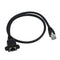 GINTOOYUN Panel Mount RJ45 - RJ45 Male to Female Screw Panel Mount CAT6/5e/5 Shielded Network LAN Extender Cord