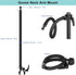 Phone Holder for Mic Stand/Music Stand/Treadmill/Spin Bike, 50 cm Long Flexible Gooseneck Arm Super Crab Clamp Mount