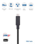 USB4 Cable by Cable Matters, 6 ft, 20Gbps Data, 8K Video, 100W Charging, Thunderbolt 4/3 Compatible, for iPhone 15 Pro