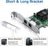 Gigabit Dual NIC with Intel 82576 Chip, 1Gb Network Card, 2 RJ45 Ports, PCI Express 2.1 X1, Ethernet Card for