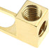 Create Idea 4pcs Brass Gold Plating Banana to Spade Adapter Connector for Audio Cables with 2 Screw-in Angles