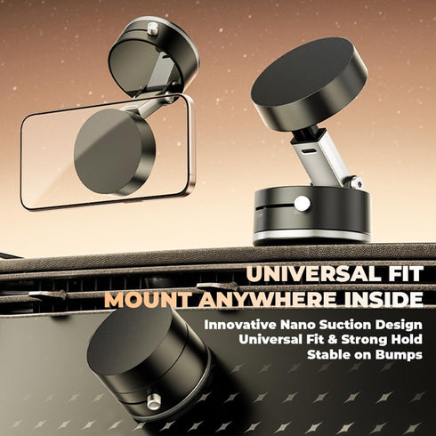 Mayten Magnetic Phone Holder StandSuction Phone Mount with Vacuum+TPU Gel Design for All Surfaces, Car Mount