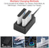 NP-40 Battery Pack, 1500mAh Rechargeable Battery (3-Pack) with USB Dual Charger for Casio NP-40 Camcorders