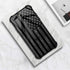 Case for iPhone 7/8/SE2, American Flag Design, Tempered Glass + Soft Silicone TPU Shock Protection