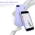 OTOFLY Premium Soft Silicone Rubber Full-Body Protective Bumper Case for iPhone 7/8 Plus (Light Purple)