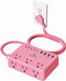 kakyanill Pink Power Strip, 6 AC Outlets 8 USB Ports(4 USB C) with
