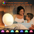 YOVDA 7 Dimmer, Sunrise Alarm Clock Radio for Bedrooms with Color Night Light, Dual Alarm, White Noise Sound Machine