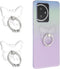 Yolev 2pcs Phone Ring Holder Stand Clear Butterfly Clear Phone Grip Finger Kickstand