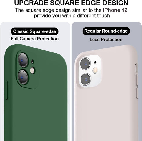 Vooii iPhone 11 Case, Upgraded Liquid Silicone with Camera Protection and Soft Anti-Scratch Microfiber Lining, 6.1