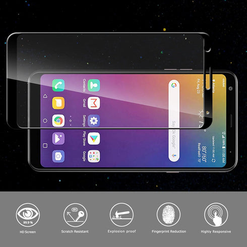 Orzero (2 Pack) Tempered Glass Screen Protector - Compatible for LG Stylo 5, Stylo 5v, HD Anti-Scratch