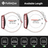 Fullmosa Leather Bands for Apple Watch, 41mm 40mm 38mm 42mm, Top Grain Genuine Leather Strap, Off-white/Rose Gold