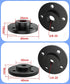 2PCS Camera Adapter Mount Multifunction Desktop Microphone Flange Mount Male 1/4-20 and 3/8-16 and 5/8-27 Inch Female