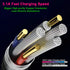 USB A to Micro USB Android Phone Charger Cable, Fast Charging High Data Speed, Visible Light Up LED Current Flowing