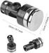 4Pcs SCX10 4WD 1:10 Dilwe Body Post Mount, Aluminum Magnetic Invisible Body Post Mount for RC Car(Black)