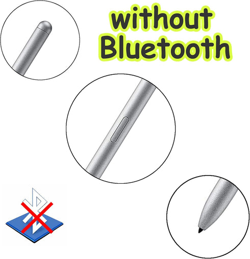 Tab S7 S Pen Without Bluetooth Replacement for Samsung Galaxy Tab S7/S7 Plus with 5 Nibs (Silver)