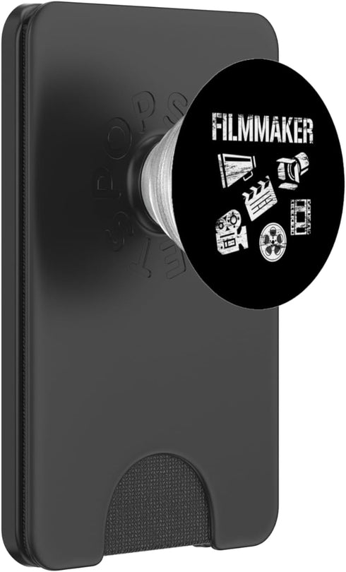 Filmmaker T-Shirts Video Producer Gifts Cameraman Movie Film Video Producer Filmmaker PopSockets PopWallet for MagSafe