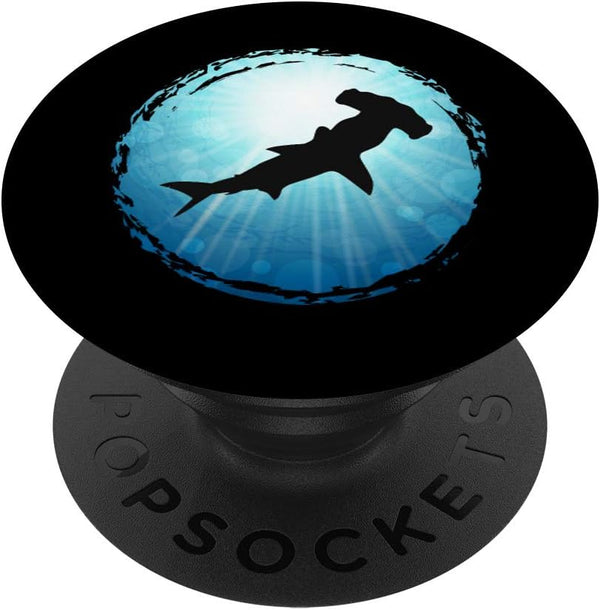 PopSocket Hammerhead Shark Ocean Scuba Diving Freediving Fun Gadget: Swappable Grip for Tablets & Phones