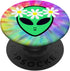 PopSockets Swappable PopGrip - Cute Alien Face Head Hippie Flower Crown Rainbow Tie Dye