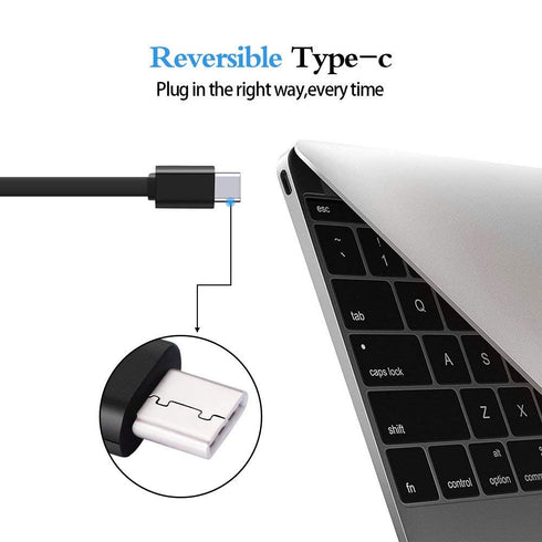 Retractable USB Type C Charger Cable for Samsung Note 8, Galaxy S22, S9, Google Pixel 6, LG G7, and more.