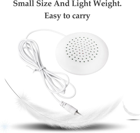 Pillow Speaker - Under Pillow Portable Personal Speaker, 3.5mm Mini Speaker for MP3 Phone with 3.5mm Jack (White)