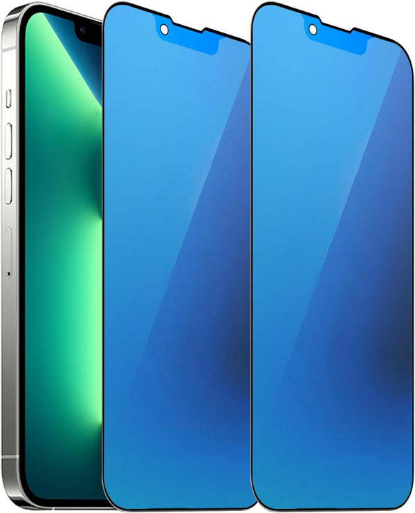 2 Pack Anti-Spy Matte Tempered Glass for iPhone 13 Pro Max/iPhone 14 Plus, 6.7" Anti-Glare Privacy Screen Protector.