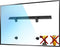 No Stud TV Wall Mount, No Drill Mount for 22-55 in, Drywall Studless TV Mount with Clear Instructions, Low Profile