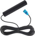 Vehicle 4G LTE Cellular Antenna WiFi Bluetooth Adhesive Mount Fakra Z Female Water Blue Connector 2.4GHz Hidden Antenna for Vehicle SUV Car Stereo Security Bluetooth Module Head Unit Receiver