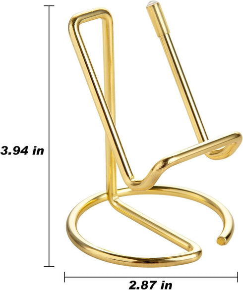 Cute Metal Gold Cell Phone Stand for Desk, Compatible with All Mobile Phones, iPhone, Switch, iPad