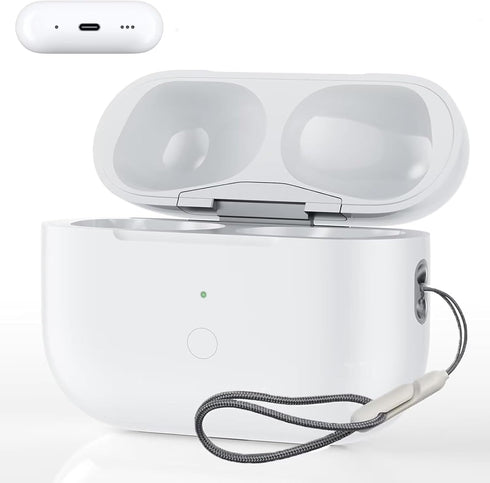 Wireless Charging Case Compatible for AirPods Pro 1st & 2nd Generation with USB-C Charging, Replacement Charger Case