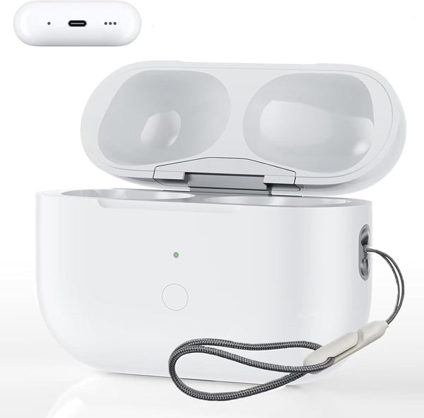 Wireless Charging Case Compatible for AirPods Pro 1st & 2nd Generation with USB-C Charging, Replacement Charger Case