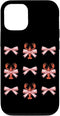 Crawfish Pink Coquette Bow Youth Women Girls Teens Coquette Bow Aesthetic Cute Crawfish Lobsters Girls Women Case for iPhone 12/12