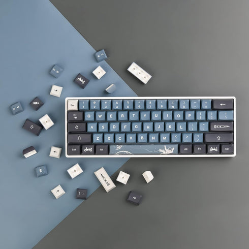 surmen PBT Keycaps XDA Keycaps Dye-Sublimation 60% Custom Keycaps 60 Percent for Cherry MX Switches Mechanical Keyboard(Apollo) by surmen