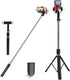 RRNNWW Portable Phone Stand,67 inch Selfie Stick with Remote and Dual Light Compatible