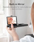 WeLoveCase Samsung Galaxy S22 Wallet Case with Credit Card Holder & Hidden Mirror, Shockproof Protection Cover (Black)
