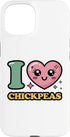 I heart Chickpeas I Love Chickpeas Case for iPhone 15